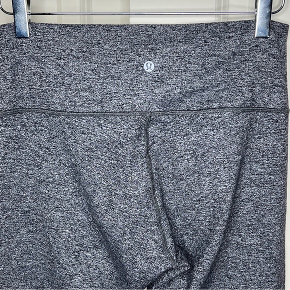 Lululemon Leggings Wunder Under 12 High-Rise Tight 25" Heathered Black Grey Yoga - Picture 8 of 14